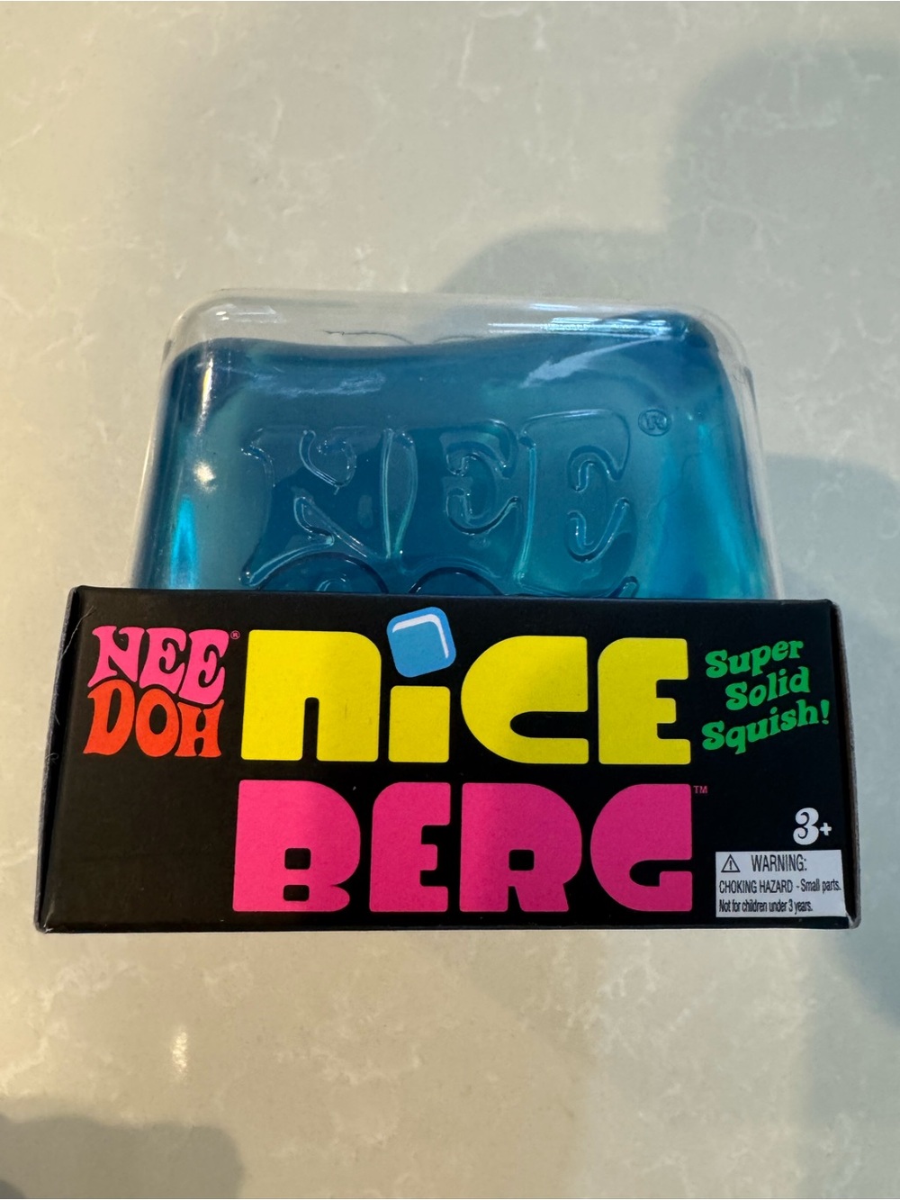 🧊NeeDoh XL Giant Nice Berg Blue Squish Toy 100% authentic 🧊